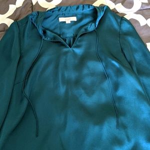 2 for $15 Turquoise silk blouse